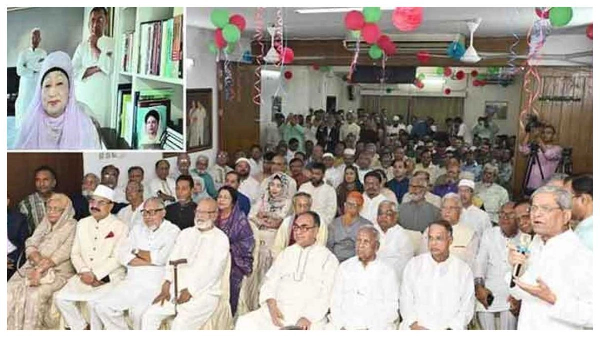 বিএনপি নেতাকর্মীদের সঙ্গে বেগম খালেদা জিয়ার ঈদ শুভেচ্ছা বিনিময়