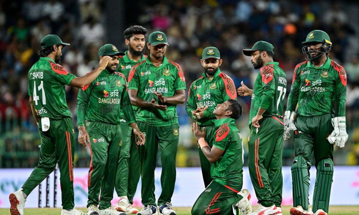 বাংলাদেশ জাতীয় ক্রিকেট  দল।  ছবি- সংগৃহীত
