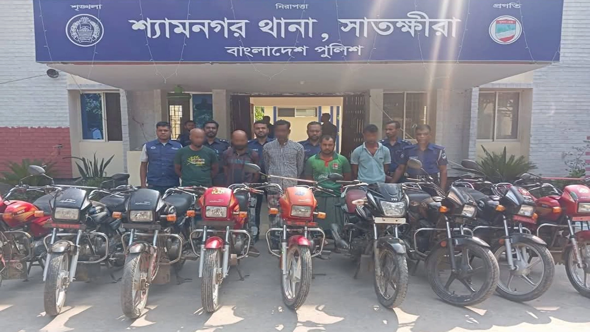 চোরচক্রের হোতাসহ গ্রেপ্তার পাঁচ, ৯ মোটরসাইকেল উদ্ধার