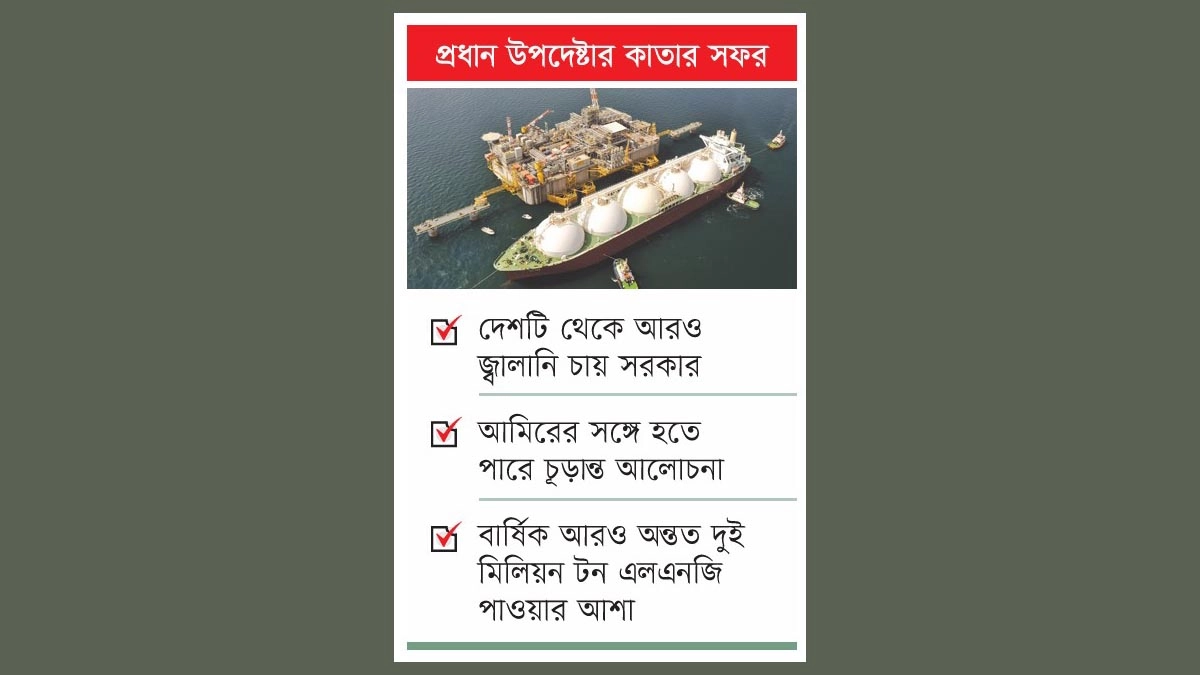 কাতার থেকে আসতে পারে বাড়তি এলএনজি