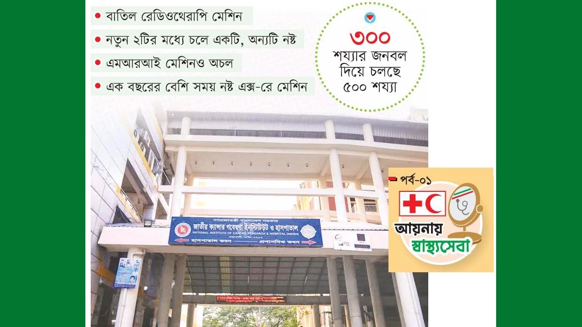 ক্যানসার হাসপাতাল নিজেই রোগী