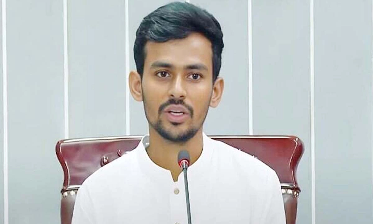 যুব ও ক্রীড়া মন্ত্রণালয়ের উপদেষ্টা আসিফ মাহমুদ সজীব ভুঁইয়া। ছবি- সংগৃহীত