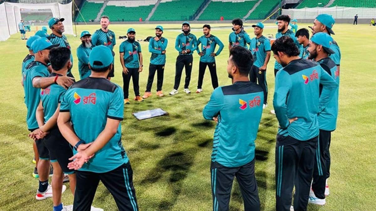 বাংলাদেশ জাতীয় ক্রিকেট  দল।  ছবি- সংগৃহীত