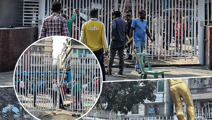 বিপিএলের টিকিট না পেয়ে স্টেডিয়ামে ভাঙচুর