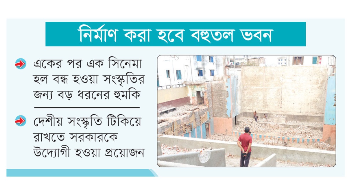 সংস্কৃতির শহরে ভাঙা  হচ্ছে সিনেমা হল