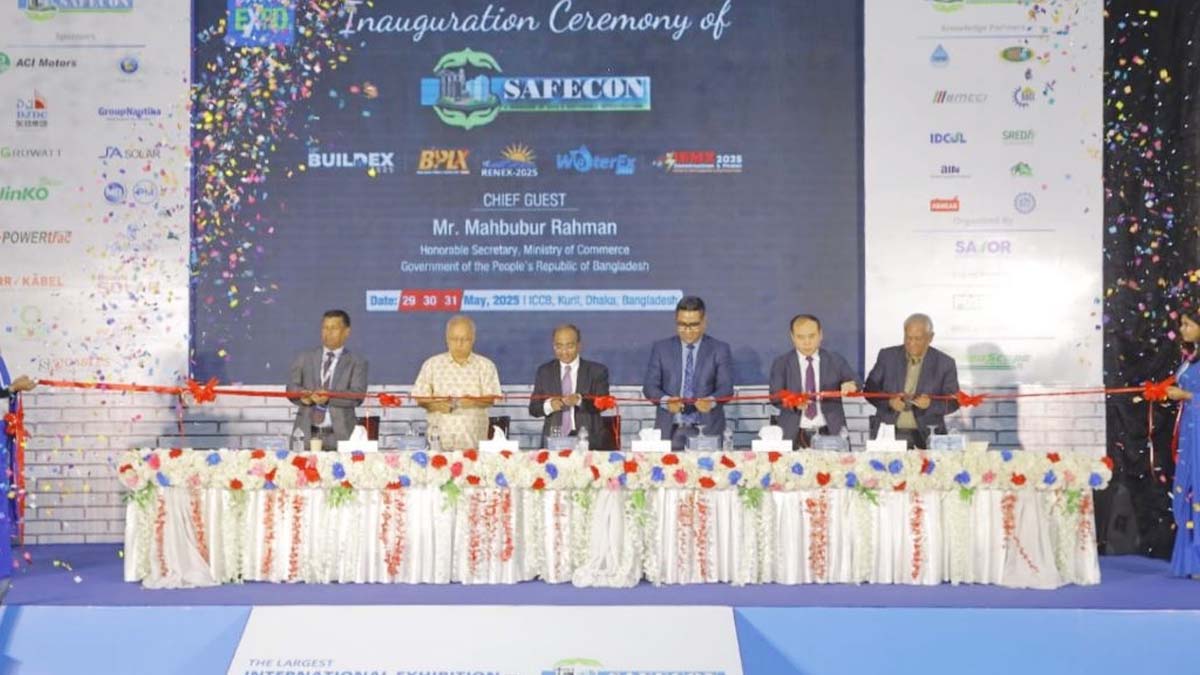 সেইফকন-২০২৫ আন্তর্জাতিক প্রদর্শনীর উদ্বোধন হয়েছে। ছবি-রূপালী বাংলাদেশ