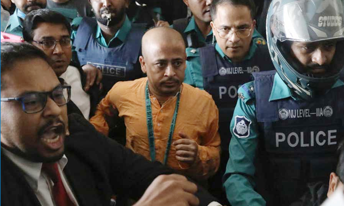 চিন্ময় কৃষ্ণ দাস ব্রহ্মচারী। ছবি- সংগৃহীত