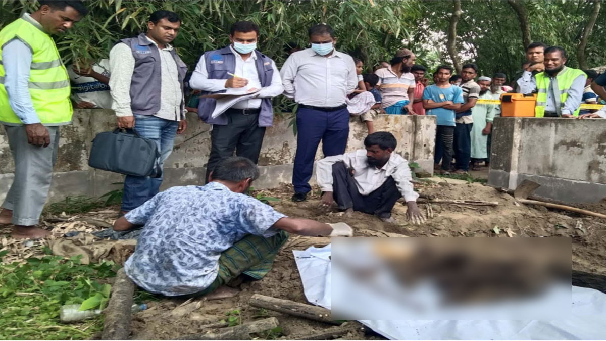 ময়মনসিংহে স্ত্রীর মামলায় ৩৮ মাস পর স্বামীর লাশ উত্তোলন