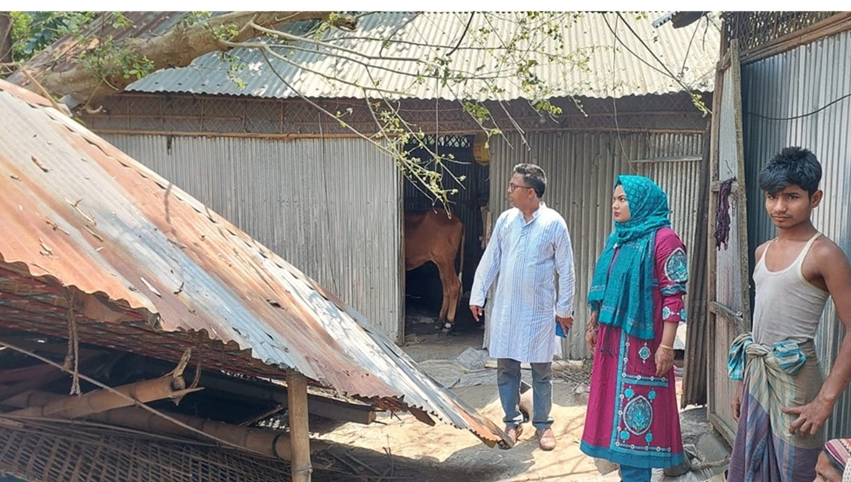 কালবৈশাখীর তাণ্ডবে লন্ডভন্ড ঘরবাড়ি, কোটি টাকার ক্ষতি 