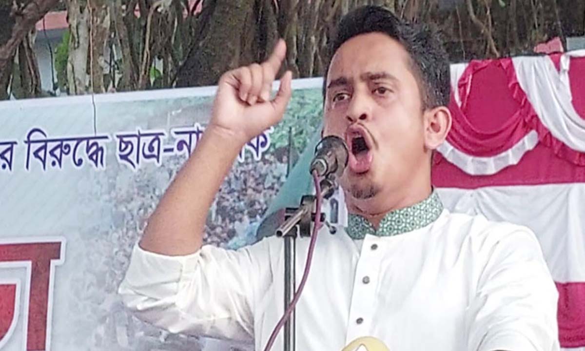 জাতীয় নাগরিক পার্টির মুখ্য সংগঠক সারজিস আলম। ছবি- সংগৃহীত