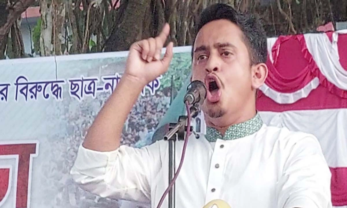 জাতীয় নাগরিক পার্টির মুখ্য সংগঠক সারজিস আলম। ছবি- সংগৃহীত