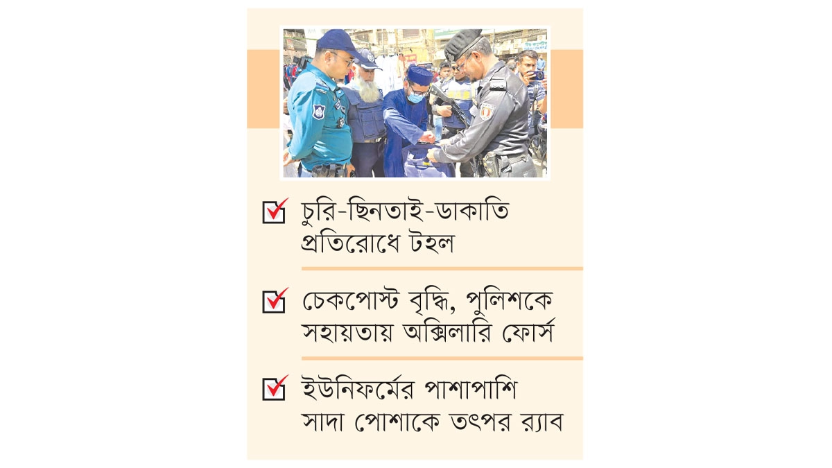 কড়া নিরাপত্তায়ও ঈদের  ছুটিতে উদ্বিগ্ন ঢাকাবাসী