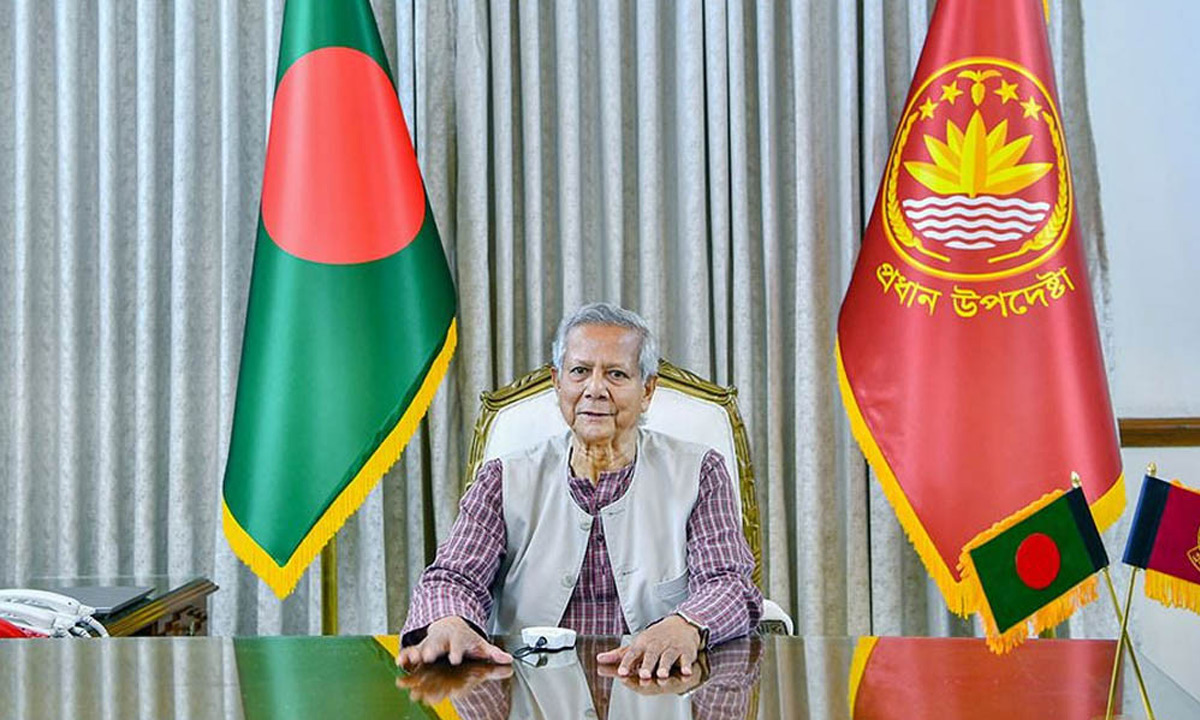 অন্তর্বর্তী সরকারের প্রধান উপদেষ্টা প্রফেসর মুহাম্মদ ইউনূস। ছবি- সংগৃহীত