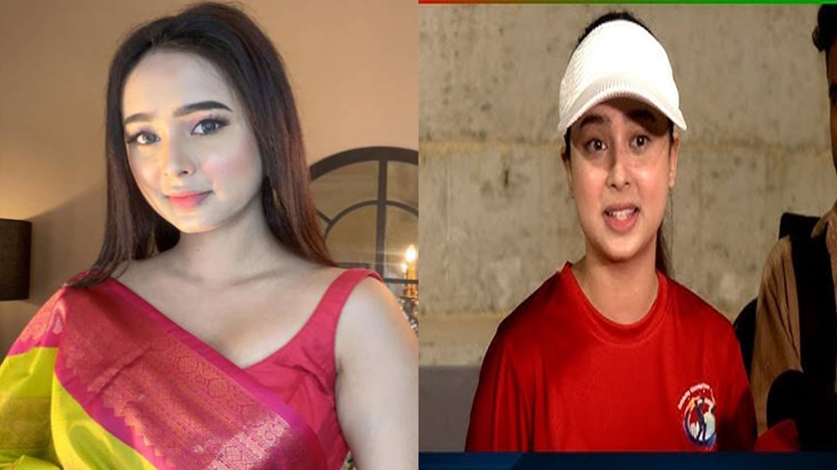 নীলাকে ভিডিও কলে ব্যাটিং শেখালেন স্বামী 