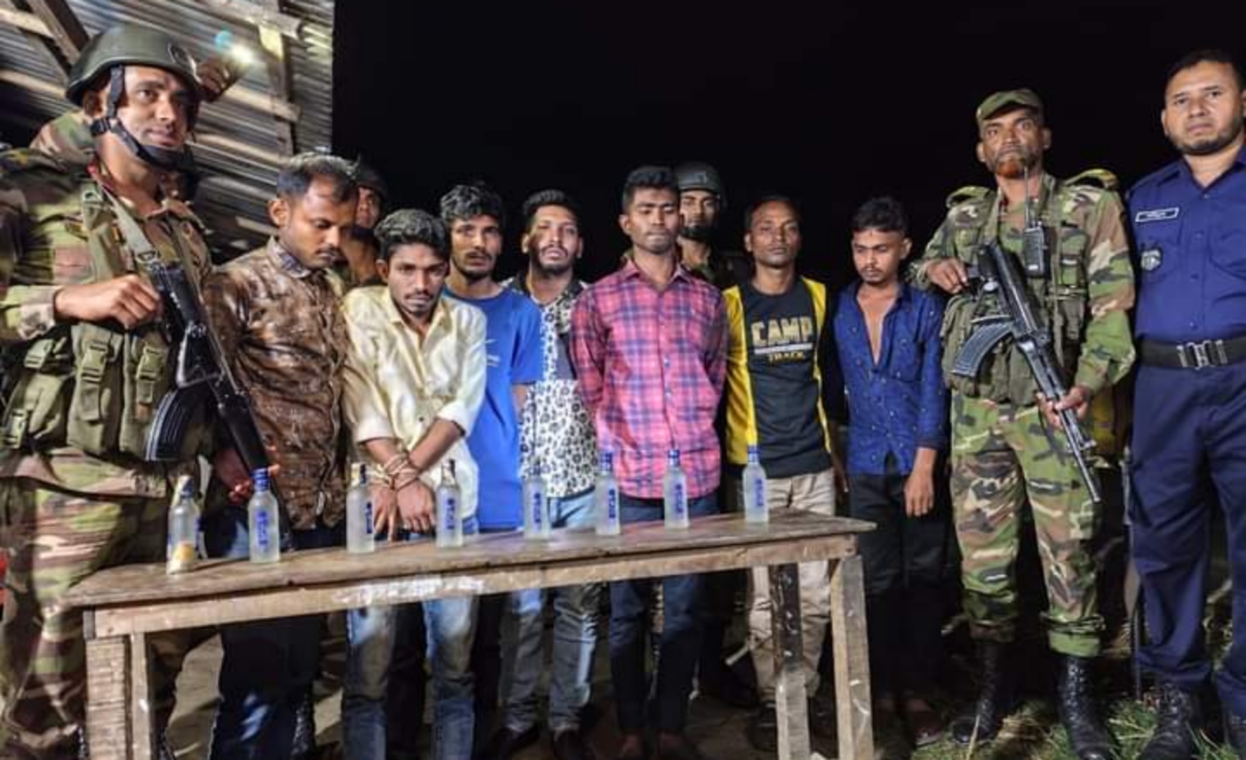 কলমাকান্দায় মাদকসহ আটক সাত