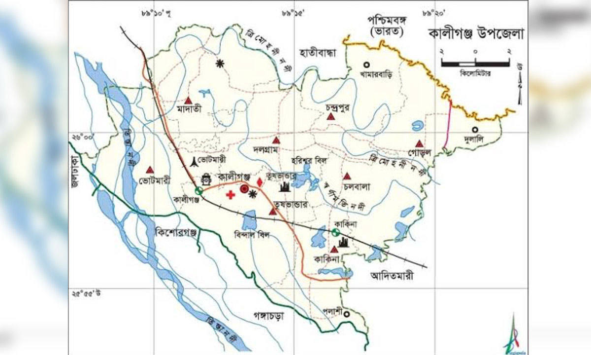 কালীগঞ্জ উপজেলা। ছবি- সংগৃহীত