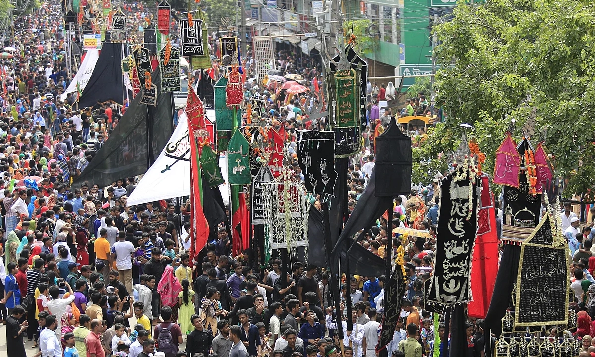 মহরম উপলক্ষে রাজধানীতে বের হয় তাজিয়া মিছিল।  ছবি- সংগৃহীত