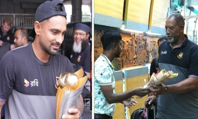 লঙ্কান মাটিতে সিরিজ জিতে দেশে ফিরল টাইগাররা