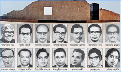 শহীদ বুদ্ধিজীবী দিবস আজ