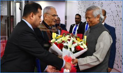 ঢাকায় পূর্ব তিমুরের প্রেসিডেন্ট রামোস হোর্তা, স্বাগত জানালেন ড. ইউনূস