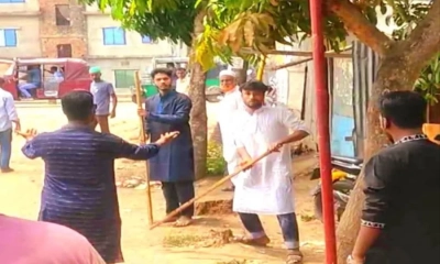 মায়ের জানাজা শেষে সংঘর্ষে জড়াল বিএনপির দু’পক্ষ