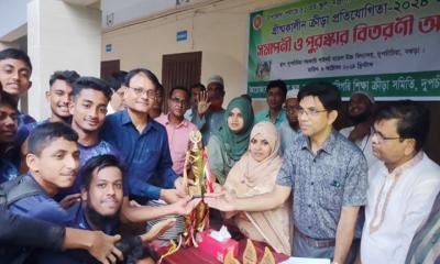 দুুপচাঁচিয়ায় ক্রীড়া প্রতিযোগিতার সমাপনী ও পুরস্কার বিতরণ