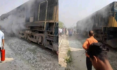 চলন্ত ট্রেনে আগুন: এক ঘণ্টা পর ঢাকা-ময়মনসিংহ ট্রেন চলাচল সচল