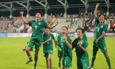 ভুটানের বিপক্ষে প্রথমার্ধে এগিয়ে বাংলাদেশ