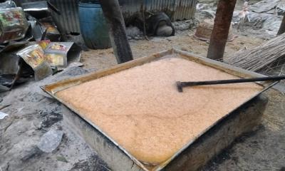 অস্বাস্থ্যকর পরিবেশে গুড় তৈরি করায় নারীকে জরিমানা