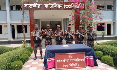 সাতক্ষীরায় বিজিবির অভিযানে ২৩ লাখ টাকার হীরার গহনা জব্দ
