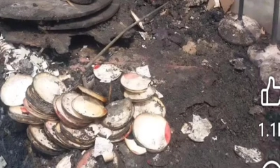 গৌরীপুরে অগ্নিকাণ্ডে ৬ দোকান পুড়ে ছাই
