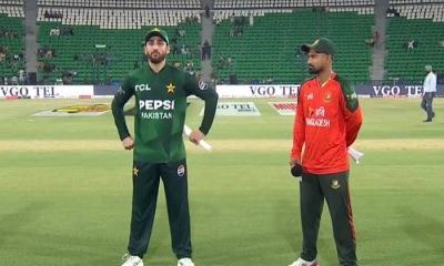 পাকিস্তানের বিপক্ষে টস হেরে ব্যাটিংয়ে বাংলাদেশ