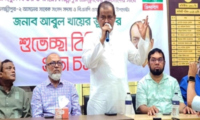 আ.লীগ নিষিদ্ধ আমাদের দায়িত্ব নয়, নির্বাচন চাই : বিএনপি নেতা খায়ের ভূঁইয়া