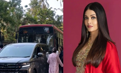 দুর্ঘটনার কবলে ঐশ্বরিয়ার গাড়ি