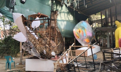 ‘ফ্যাসিস্টের প্রতিকৃতি’ পুড়িয়ে ফেলায় থানায় জিডি
