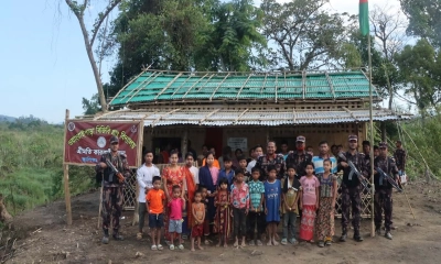 ত্রীমতিপাড়ায় প্রথম প্রাথমিক বিদ্যালয় স্থাপন করল বিজিবি