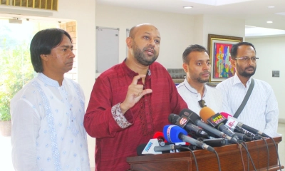 আমার বাংলাদেশ (এবি) পার্টির সাধারণ সম্পাদক ব্যারিস্টার আসাদুজ্জামান ফুয়াদ। ছবি- রূপালী বাংলাদেশ