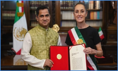 মেক্সিকোর প্রেসিডেন্ট ক্লাউডিয়া শেইনবাউমকে পরিচয়পত্র পেশ করলেন রাষ্ট্রদূত মুশফিকুল ফজল আনসারী