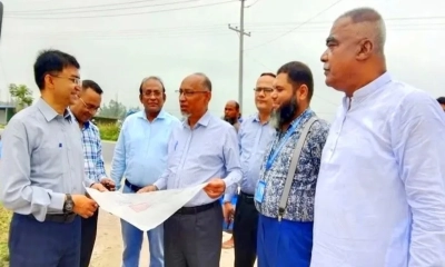 হাসপাতালের প্রস্তাবিত স্থান পরিদর্শনে বিভাগীয় স্বাস্থ্য পরিচালক