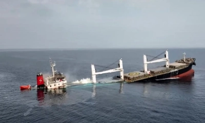 ‘ইসরায়েল’গামী আরেক জাহাজ ডুবিয়ে দিল হুথিরা, নিখোঁজ ১১
