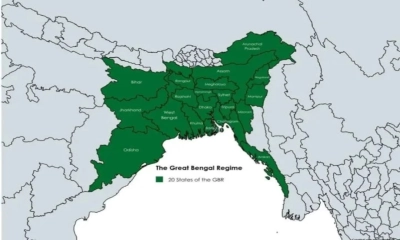 ‘বৃহত্তর বাংলাদেশ মানচিত্রে’ ভারতের ঘুম হারাম