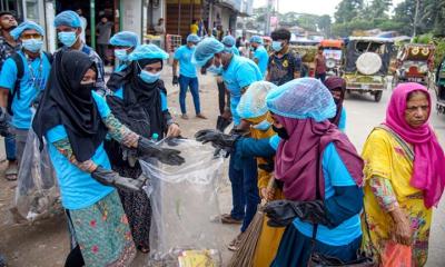 গাইবান্ধা পৌর শহরে পরিচ্ছন্নতা অভিযান