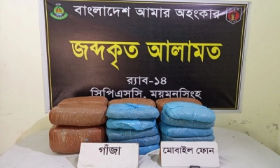 ময়মনসিংহে ৩০ কেজি গাঁজাসহ দুই নারী আটক