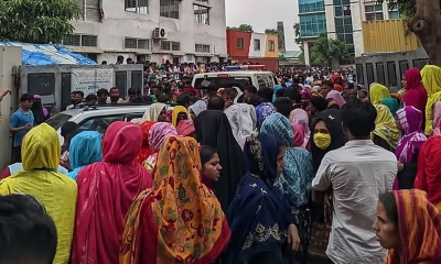 গাজীপুরে কারখানার পানি পানে অসুস্থ ৫০