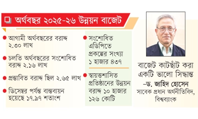 চলতি অর্থবছরের তুলনায় আগামী অর্থবছর উন্নয়ন বরাদ্দ কমবে
