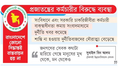 দুর্নীতিবাজ ধারণা হলেই তদন্ত প্রজাতন্ত্রের কর্মচারীর বিরুদ্ধে ব্যবস্থা