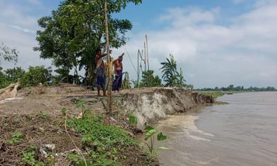 সারিয়াকান্দিতে গুচ্ছগ্রাম যমুনায় বিলীন
