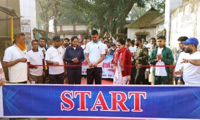 লাকসামে মিনি ম্যারাথন অনুষ্ঠিত