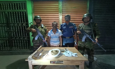 কালিহাতীতে দেশীয় অস্ত্রসহ মাদক ব্যবসায়ী আটক