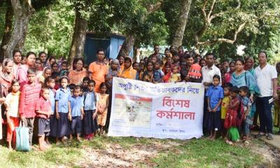 কুলাউড়ায় অপুষ্টি শিশুর অভিভাবকদের খাদ্যসামগ্রী বিতরণ